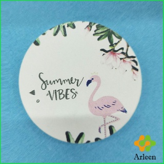 Arleen แผ่นหินรองแก้ว ที่รองแก้วซับน้ำ พร้อมกล่องสวยงาม Absorbent coaster