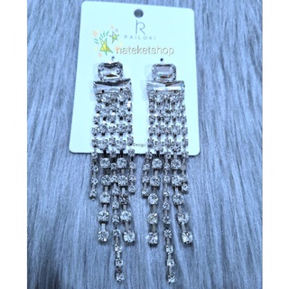 ต่างหู/ต่างหูแฟชั่น/พรีเมี่ยม/สีเงิน