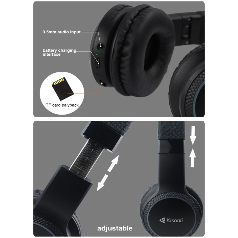 WIRELESS HEADPHONE KISONLI A6 6 8 30 Shopee Thailand