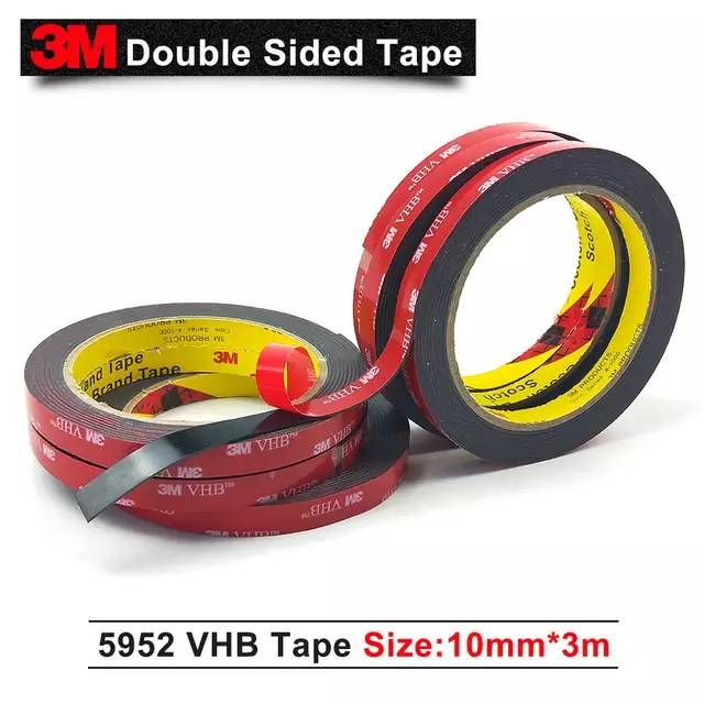 3M 5952 VHB กาวอะคริลิกสีดำ หนา 1.1 Mm. ประสิทธิภาพสูง ยึดถาวร รวดเร็ว ...