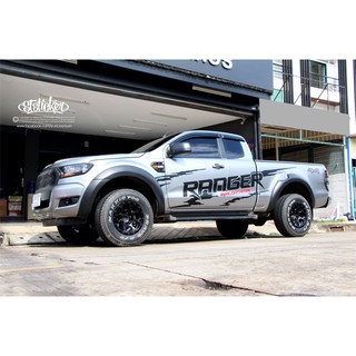 ลายโคลนฮิต  ลายใหญ่เต็มคัน สติกเกอร์แต่งลายรถ Ranger Wildtrack