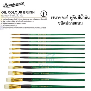 Renaissance เรนาซองซ์ พู่กันสีน้ำมัน ชนิดปลายแบน Oil Colour Brush