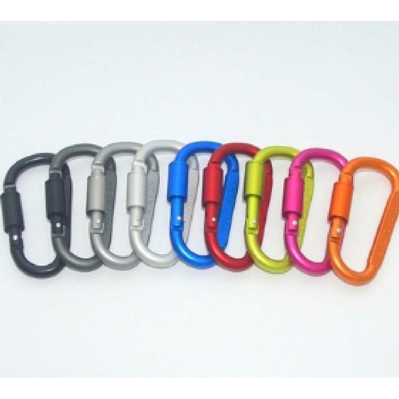 ภาพหน้าปกสินค้าH123-50 คาราบิเนอร์ Carabiners อุปกรณ์ตะขอพวงกุญแจ แกร่ง ทน ล็อคแน่น ขวดน้ำ อลูมิเนียม ตัวล็อค (ส่งจากกรุงเทพ) จากร้าน city2908 บน Shopee