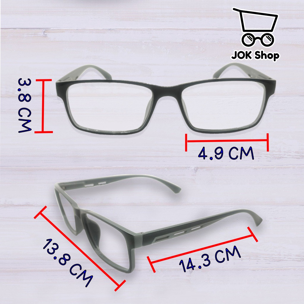 ภาพหน้าปกสินค้า5189 แว่นสายตายาว แว่นตากรองแสงสีฟ้า กรอบเหลี่ยม แว่นตา แว่นตาผู้ชาย แว่นตาผู้หญิง +0.50 ถึง 2.00 จากร้าน jok_shop บน Shopee