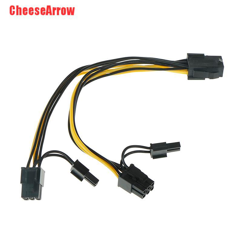 cheesearrow-สายเคเบิลแยก-gpu-pci-e-8pin-เป็น-pci-e-pci-express-8pin-6pin-2pin