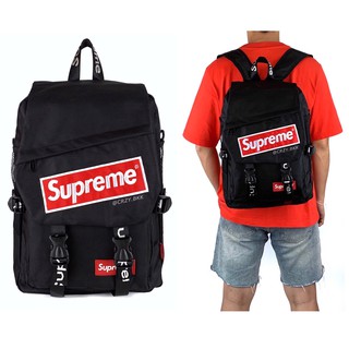 ภาพขนาดย่อของภาพหน้าปกสินค้าCRZY.BKK  A103 เป้ งานปัก Supreme มีช่องใส่โน๊ตบุ๊ค ช่องเยอะ (มีหลายสี) crzy.bkk จากร้าน crzy.bkk บน Shopee ภาพที่ 5