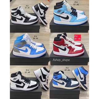 ภาพหน้าปกสินค้ารองเท้าผ้าใบ(ข้อสูง)🛍 New Air Jordan 1 High(size36-45)มี6สี (อุปกรณ์ครบกล่อง) สินค้าพร้อมส่ง🌸 ที่เกี่ยวข้อง