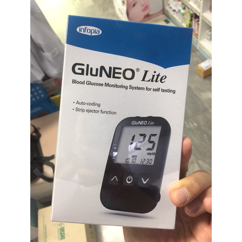 เครื่องตรวจน้ำตาลในเลือด-gluneo-lite