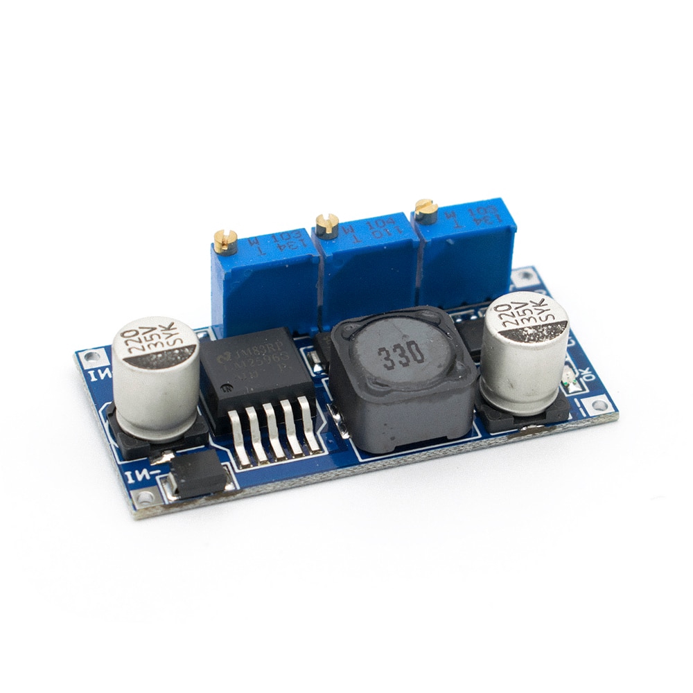 โมดูลพาวเวอร์ซัพพลาย LM2596 LED DC-DC ปรับได้ CC/CV ชาร์จแบตเตอรี่ ...
