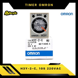 OMRON H3Y-2-C, 10S 220VAC TIMER RELAY OMRON 2 Contact 8 ขา