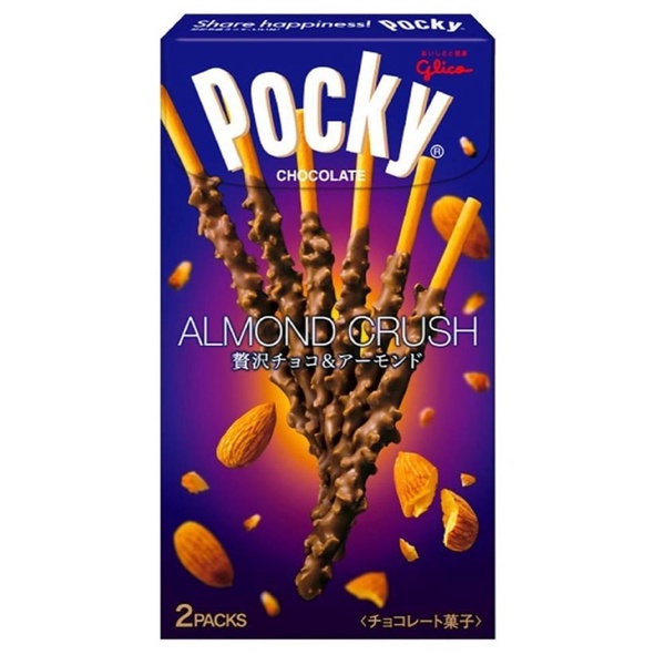 พร้อมส่ง-glico-pocky-almond-crush-ป๊อกกี้อัลมอนด์คลัช-จากญี่ปุ่น