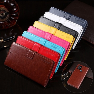 Infinix Hot 10 Magnetic Slim PU Leather Wallet Flip Stand Protective Phone Case back Cover