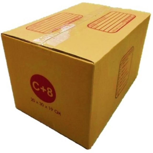 กล่องไปรษณีย์-c-8-กล่องพัสดุ-กล่องฝาชน-แพ็ค5ใบ
