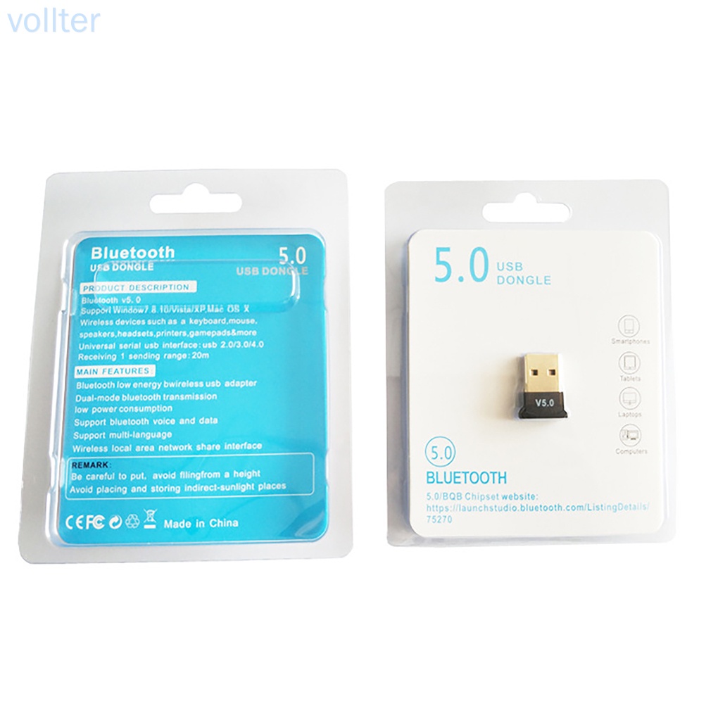 ภาพหน้าปกสินค้าVoll - Bluetooth 5.0 อะแดปเตอร์รับสัญญาณเสียงความเร็วสูง Usb 2.0 จากร้าน vollter.th บน Shopee