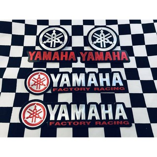 ภาพหน้าปกสินค้าสติ๊กเกอร์ Yamaha Sticker สติกเกอร์ สีแดง แต่งรถ ติดรถ โลโก้ Red Logo 3D ตัวนูน มอเตอร์ไซค์ ยามาฮ่า Fino mslaz yzf r15 ที่เกี่ยวข้อง