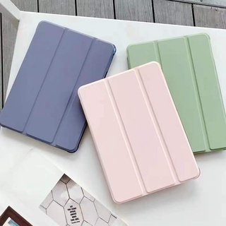 เคสไอแพด หลังใส สีพื้น พร้อมช่องใส่ปากกา สำหรับ Air4 Air5 10.9 Air3 10.5 Gen7 gen8 gen9 เคสไอแพด 10.2 Air2 9.7 Pro 11