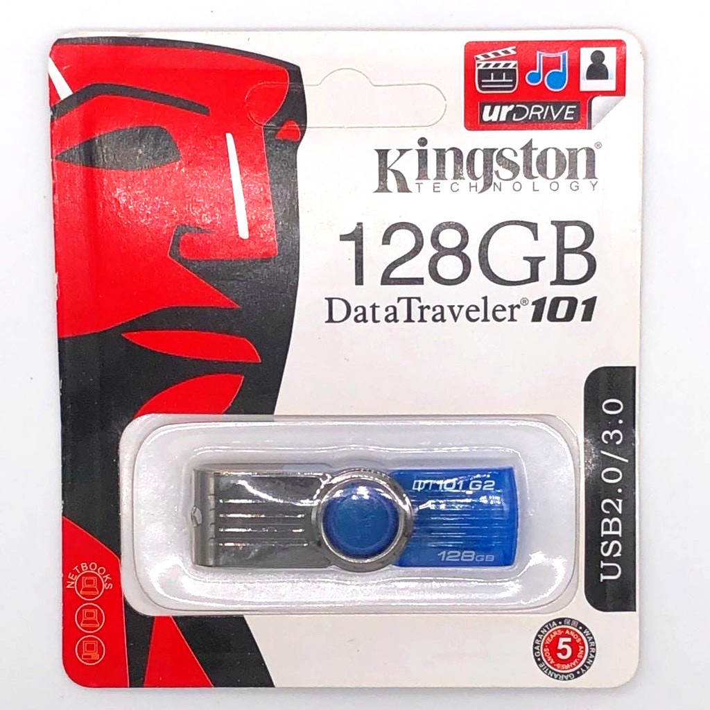 ภาพสินค้าแฟลชไดร์ฟ/Flash Drive  2GB 4GB 8GB 16GB 32GB 64GB 128GB Kingston Portable Metal DT101 USB Flash Drive จากร้าน dengxueyi บน Shopee ภาพที่ 6