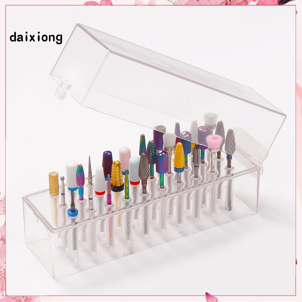 lt-daixiong-gt-กล่องจัดเก็บดอกสว่านเจาะเล็บ-diy-ทนทาน-ประหยัดพื้นที่