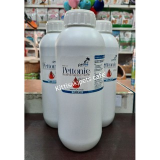 สินค้า Pettonic-Plus(เพ็ทโทนิค-พลัส)อาหารเสริมธาตุเหล็กและวิตามินสูง บำรุงเลือดสุนัขและแมวชนิดน้ำ ขนาด 1000ml. Exp.02.04.24