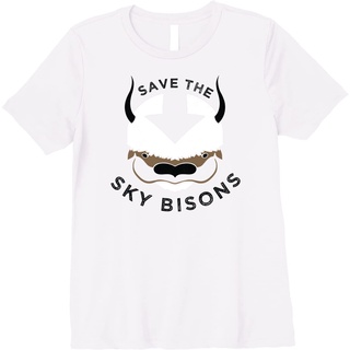 เสื้อยืด ผ้าฝ้าย พิมพ์ลาย Save The Sky Bisons With Sky Bison Head พรีเมี่ยม สําหรับผู้ชาย