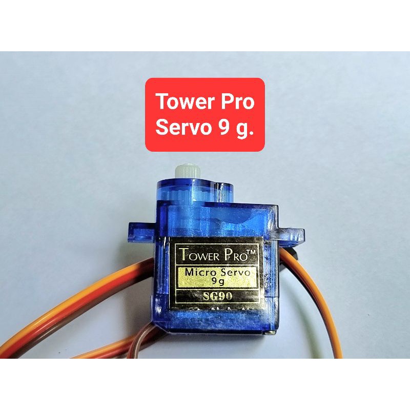 ภาพหน้าปกสินค้าServo 9g.SG90 Tower Pro (เฟืองพลาสติก)
