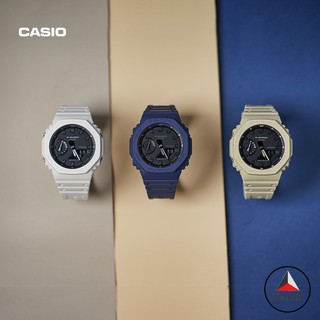 [ขายดี] นาฬิกาข้อมือดิจิตอล Casio G-Shock GA-2100-2APR 5APR 7APR สีพื้น สําหรับผู้ชาย ผู้หญิง
