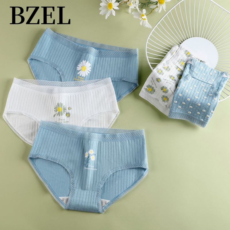 bzel-พร้อมส่ง-กางเกงชั้นใน-ผ้าฝ้าย-แต่งลูกไม้-ระบายอากาศ-ใส่สบาย-เซ็กซี่-แฟชั่นสําหรับผู้หญิง