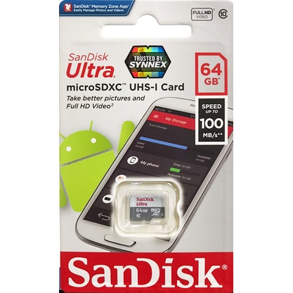 ภาพสินค้าSANDISK ULTRA microSD Card 32GB, 64GB, 128GB จากร้าน neodigital บน Shopee ภาพที่ 5