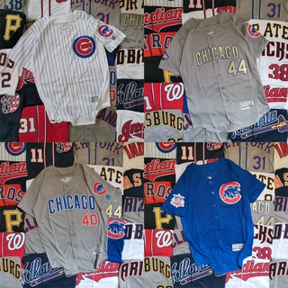 เสื้อเบสบอลแขนสั้น ปักลายตัวอักษร Mlb ขนาดใหญ่