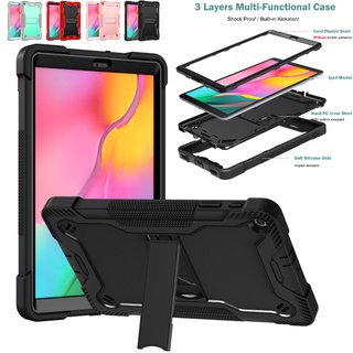 Shockproof Kids Case Samsung Galaxy Tab S7 11 T870/T875/T878 Tab A 8.0 2019 T290/T295 Tab A 10.1 2019 T510/T515 Tab A 8.4 2020 T307U Tab A7 10.4 2020 T500/T505 With stand 3 Layer Protection Heavy Duty Rugged Soft Silicone + Hard Plastic Tablet Case Cover