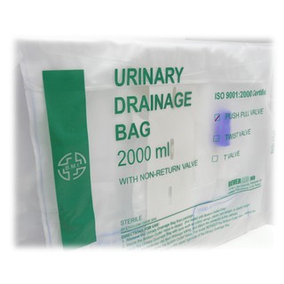 URINE BAG [เทบน] ถุงรองรับปัสสาวะ 2000ML