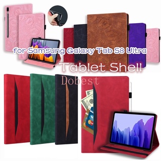 Tablet case protection cover ปรับมุมได้ พร้อมขาตั้ง สําหรับ Samsung Galaxy Tab S8 Ultra