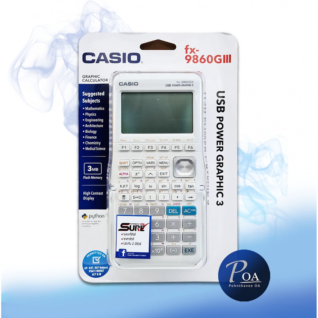 CASIO FX-9860Giii เครื่องคิดเลขวิทยาศาสตร์รุ่นใหม่ ของแท้ รับประกัน 2 ปี |  Shopee Thailand