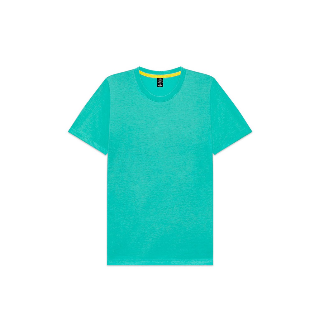 เสื้อยืดคอกลม-สีฟ้ามิ้น-คอตตอน100