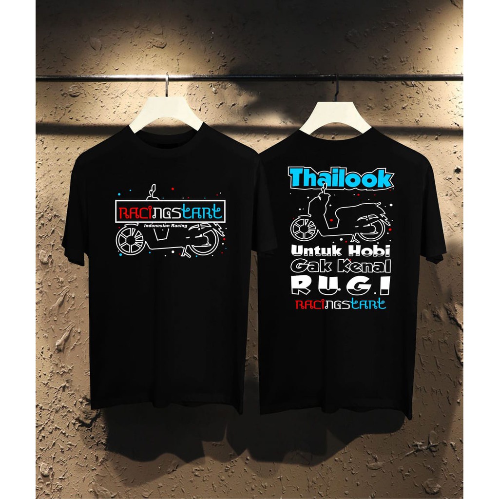 เสื้อยืดผ้าฝ้ายพิมพ์ลาย-เสื้อยืดสําหรับผู้ชาย-f-thai-ลุคสตาร์ทแข่งเสื้อยืด-distro-เสื้อเชิ้ตผ้าฝ้าย-distro-คุณภาพสูง