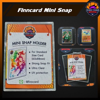 Finncard Mini Snap กรอบใส แบบฝาครอบ 35pt สำหรับใส่การ์ดสะสม กันแสงUV 100% (ราคาขายต่อชิ้นไม่รวมขาตั้ง) MN