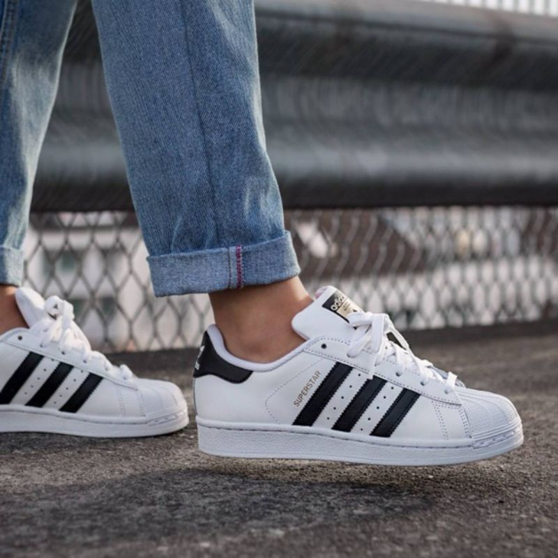 แท้-adidas-superstar-ป้ายทอง-รองเท้าลำลอง-รองเท้าผ้าใบสีขาว