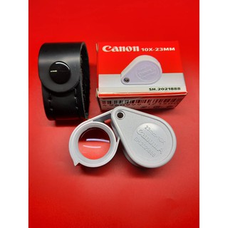 Canon 10x-23 MM Japan เลนส์แก้ว แถมฟรีซองหนังตรงรุ่น สีขาว/ดำ