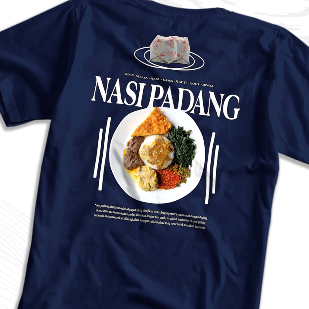 เสื้อยืดโอเวอร์ไซส์เสื้อยืด-พิมพ์ลายอาหารอินโดนีเซีย-padang-rice-เสื้อยืด-พิมพ์ลาย-nusantara-culture-food-distros-3xl