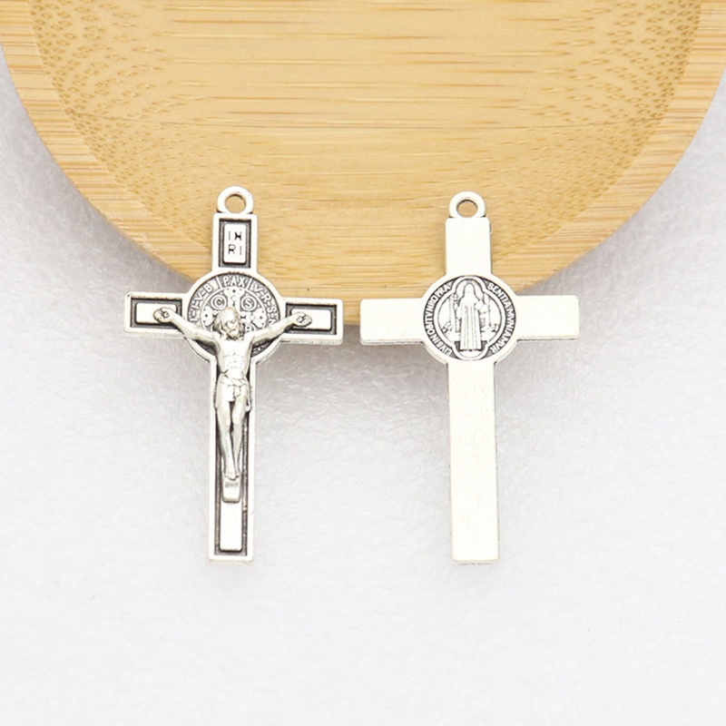 aotoo-จี้โลหะ-รูปไม้กางเขน-พระเยซู-คาทอลิก-เครื่องประดับทางศาสนา-สําหรับสร้อยคอ-พวงกุญแจรถยนต์-diy
