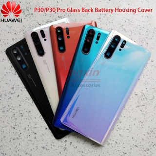 ฝาครอบแบตเตอรี่ด้านหลัง พร้อมเลนส์กล้อง สําหรับ Huawei P30 Pro P 30 P30pro