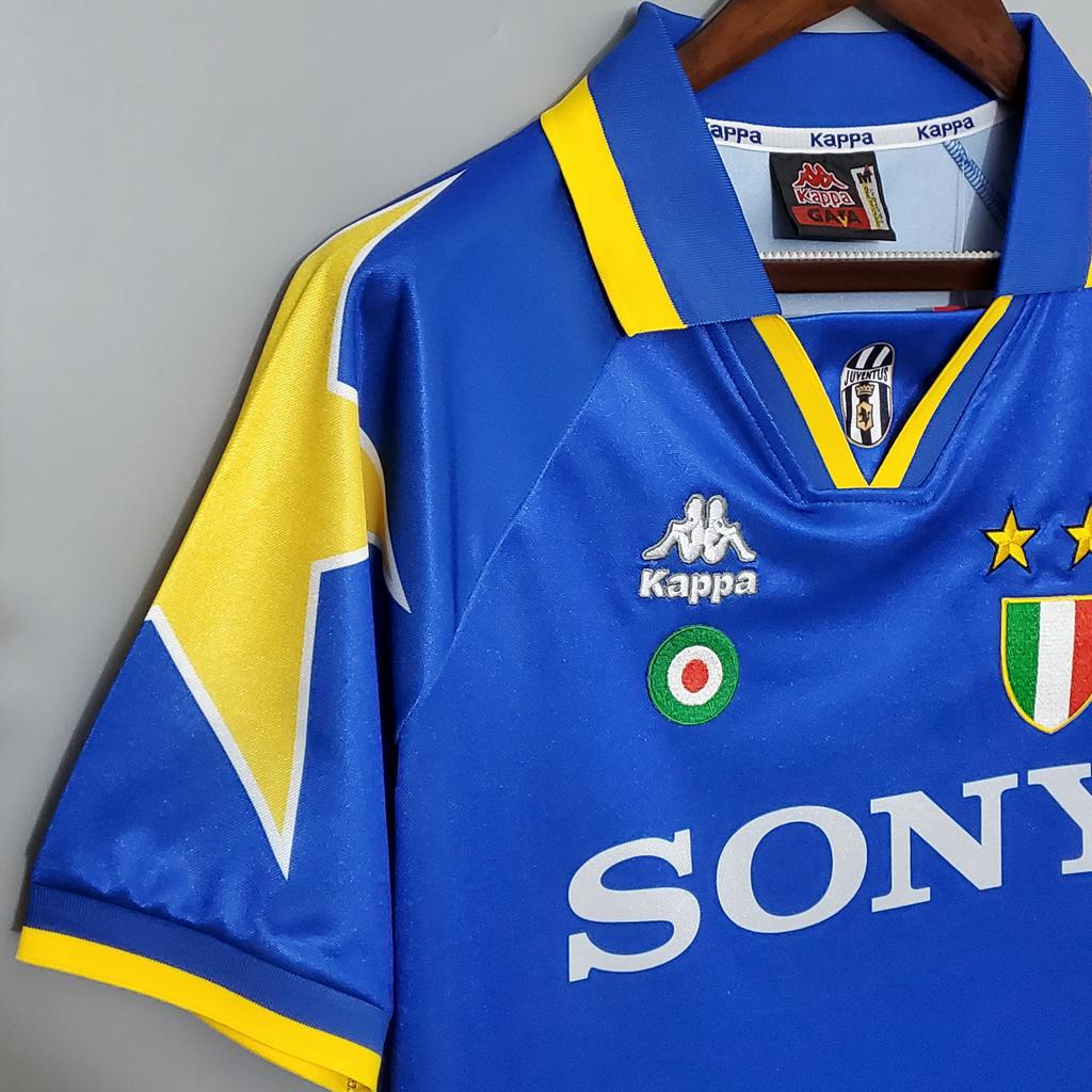 เสื้อกีฬาแขนสั้น-ลายทีมชาติฟุตบอล-juventus-vialli-del-piero-deschamps-คุณภาพสูง-95-96