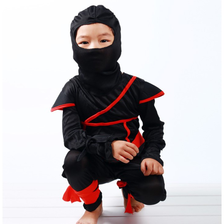 coco-baby-ชุดนินจา-avenger-ศิลปะการต่อสู้นักรบฮาโลวีนชุดแฟนซี-สีดำ-รุ่น-135