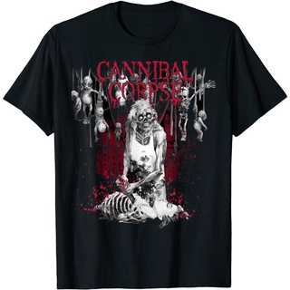 เสื้อยืดอินเทรนด์ผู้ชายอินเทรนด์ผู้หญิงเสื้อยืด พิมพ์ลาย Cannibal Corpse Butcher สินค้าอย่างเป็นทางการS-3XL