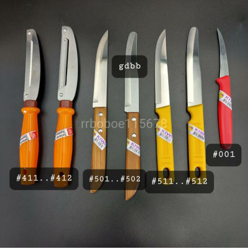 SET: Kiwi #512 6 piece Fruit Knives 