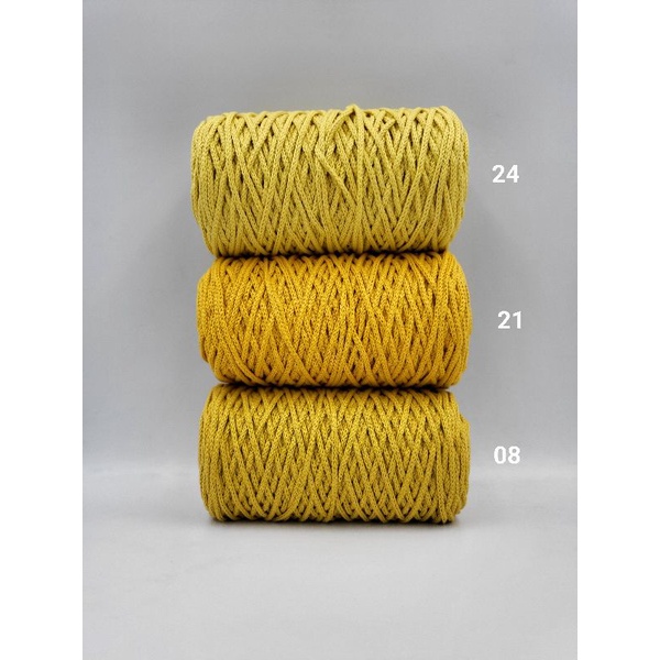 warm-tone-marcrame-cord-yarn-3mm-ไหมเชือกเกาหลี-3-มิล-ไหมเกลียว-ไหมสาน-cotton-100-200g-150-ม