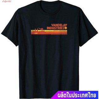 เสื้อยืดสีขาวปาฏิหาริย์ เสื้อยืดแขนสั้น Seinfeld Vandelay Industries Distressed Logo T-Shirt Short sleeve T-shirtsS-4XL