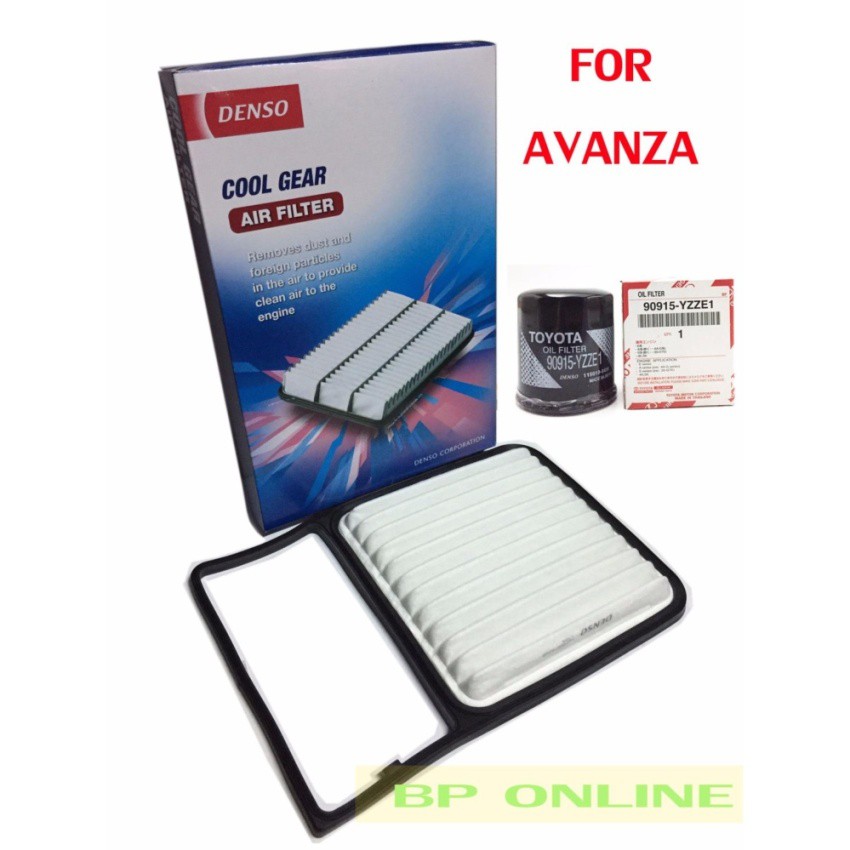 denso-กรองอากาศ-toyota-avanza-อแวนซ่า-1500-air-filter-no-260300-0200-พร้อมกรองน้ำมันเครื่อง