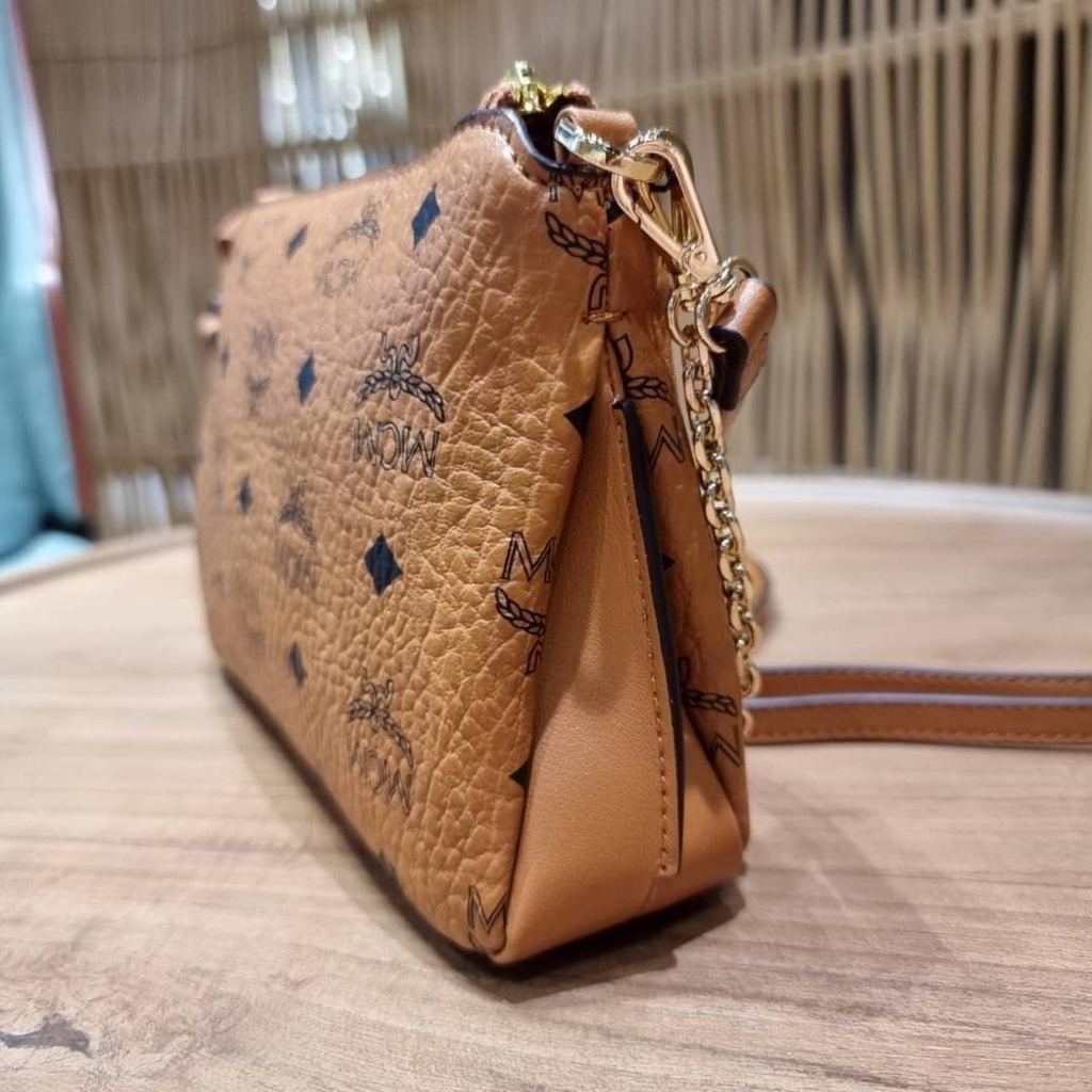 M.C.M MILLIE TOP ZIP CROSSBODY IN VISETOS Shopee Thailand