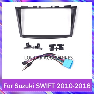 แผงวิทยุ GPS นําทางสเตอริโอ 2Din 9 นิ้ว สําหรับ Suzuki SWIFT 2010-2016